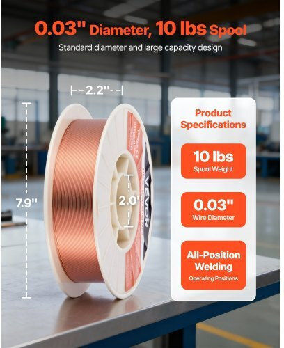 Vevor Заваръчна тел 0.8мм 4.5кг 1бр MIGHSSXHSER7QL6JD001V0