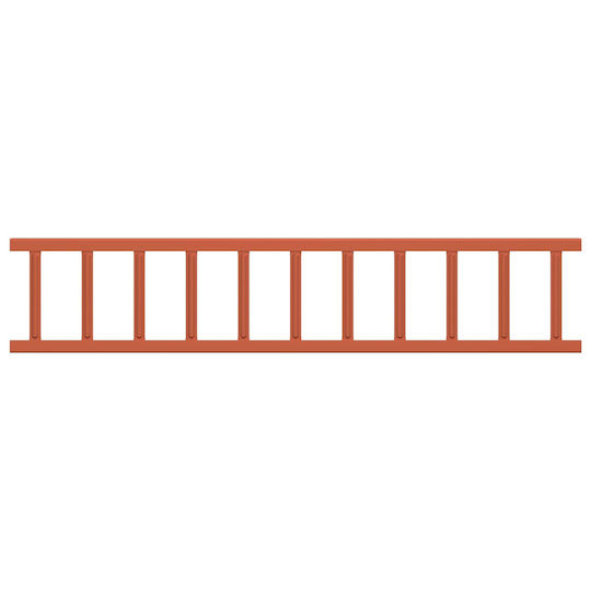 vidaXL Garden Fencing Material 1pcs Red