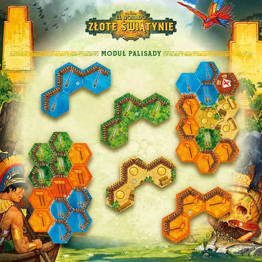 Board Game Expedition To El Dorado: Golden Temples for 2-4 Players 10+ Years Old (PL) Nasza Ksiegarnia