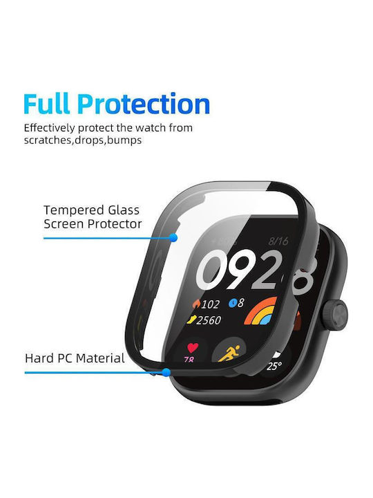 Redmi Watch 4 Xdfind Tempered Film Integrated Pc Watch Protective Cover Black