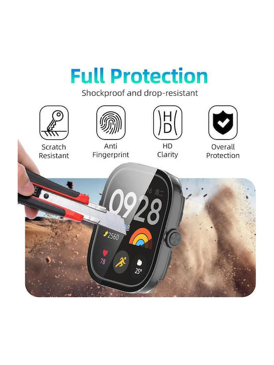 Redmi Watch 4 Xdfind Tempered Film Integrated Pc Watch Protective Cover Transparent White