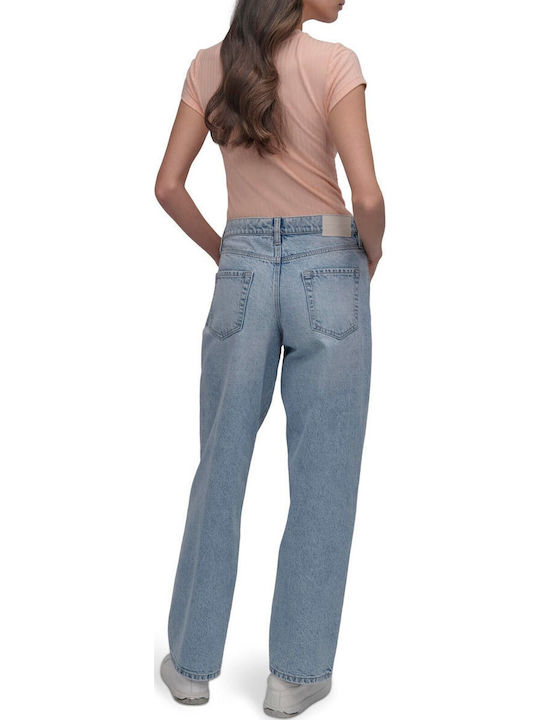 Γυναικείο Jean Παντελόνι Mid Rise σε Relaxed Εφαρμογή
