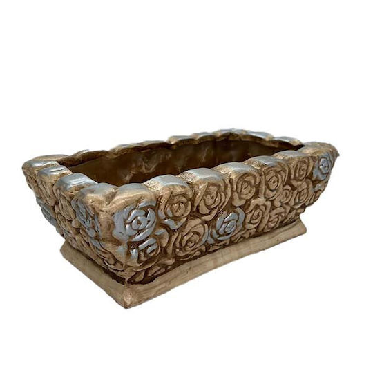 Velve Decorative Bowl Ecru 26x13.5x14cm