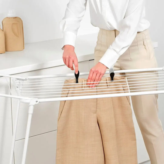 Brabantia HangOn Drying Rack Too Πτυσσόμενη Απλώστρα Δαπέδου με Μήκος Απλώματος 18m