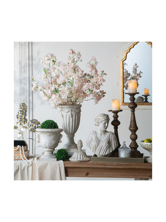 Artekko Decorative Vase Pedestal White 21x21x43cm