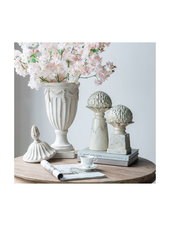 Artekko Decorative Vase Pedestal White 21x21x43cm