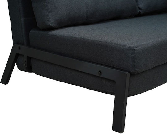 Pakketo Fancy Doppelsitzer Sofa Bett Anthrazit 150x92x77cm