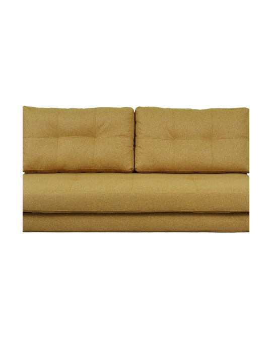 Fancy Two-Seater Couch Bed Yellow 150x92x77 cm
