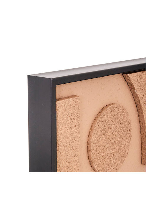 Atmosphera Canvas 3D Jilani 60 x 90 cm – Brown Embossed 210455