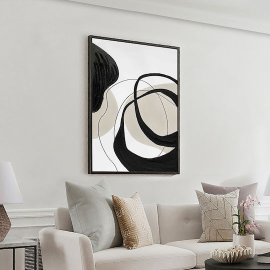 Actio I 386548 – Acrylic Painting 80x120cm Black Frame