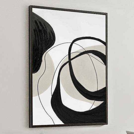 Actio I 386548 – Acrylic Painting 80x120cm Black Frame