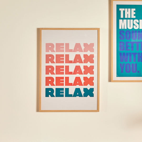 Atmosphera Πίνακας Poster Frame Relax Darius 50x70 Εκ – Συλλογή Modern Flow 206434b