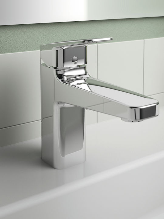 Ideal Standard Ceraplan Αναμεικτική Μπαταρία Νιπτήρα Ασημί
