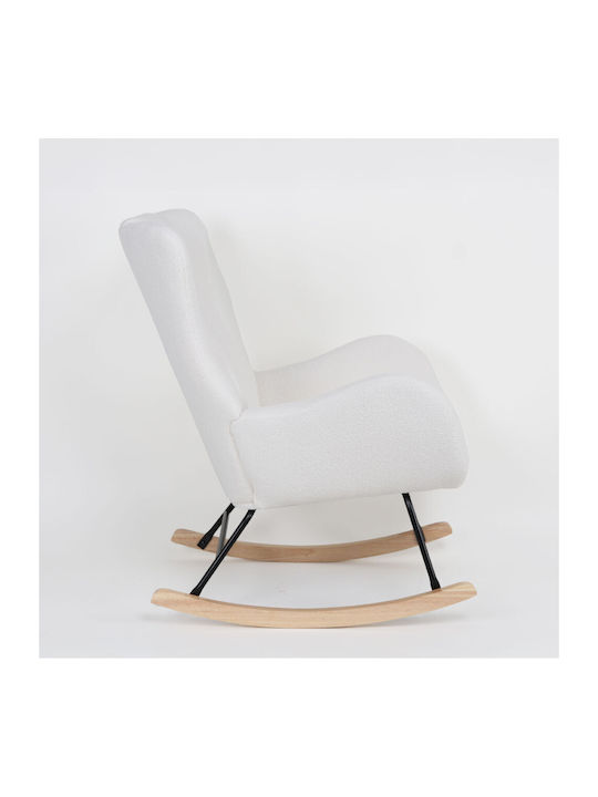 Lapin Rocking Armchair White 67x87x90cm