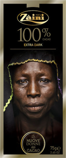 Zaini Dark Chocolate 100% Cocoa "The New Women of Cocoa" 75g Chocolate
