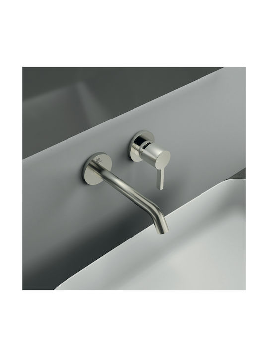 Ideal Standard Set Mixer & Gură Îngropată pentru Lavabo Argintiu