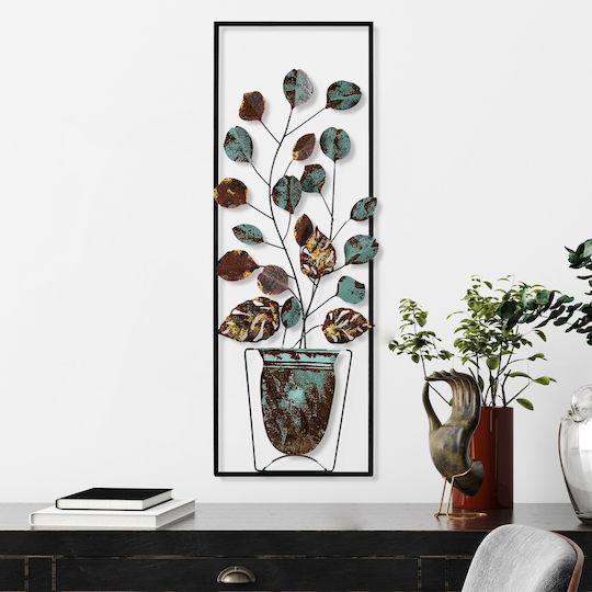 Wallity Διακοσμητικό Τοίχου από Μέταλλο Alder 90x4x32cm Wallity Διακοσμητικό Τοίχου από Μέταλλο Alder 90x4x32cm