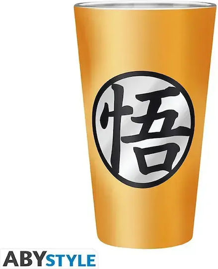 Abysse Dragon Ball Z Super Pahar pentru apa din Sticlă în Culoarea Galben 400ml