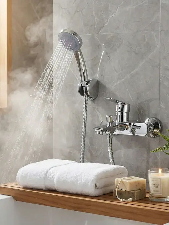 Tema Mischbatterie Für Badewanne Silber