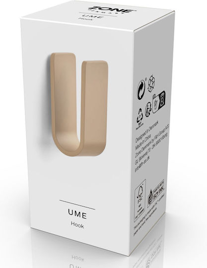 Zone Denmark Ume с винтове ​3.5x3.4см Кафяв