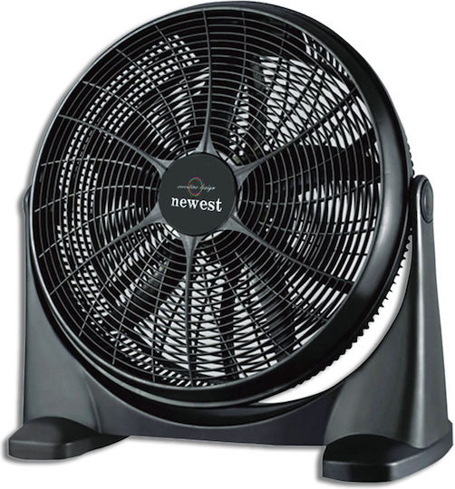 Newest KYT-50D Box Fan 100W Διαμέτρου 50cm Μαύρο