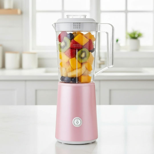Avizar Blender Cu Cană Din Plastic 1,25 L 250W Roz TX-8571