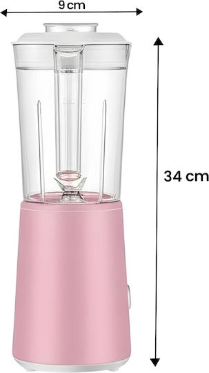 Avizar Blender Cu Cană Din Plastic 1,25 L 250W Roz TX-8571