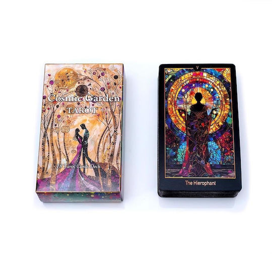 Lo Scarabeo Tarot Cards Cosmic Garden (78 Illustrated Cards with Celestial artworks)