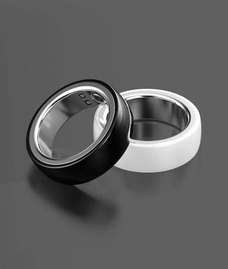 Fashion Smart Ring 18mm mit Pulsmesser Schwarz