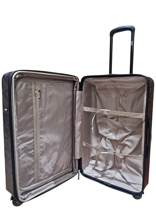 Medium Travel Suitcase Trolley Four Wheels Upright 24" Dh418sr4 Step + Repeat Garnet