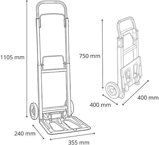 Axion Καρότσι Μεταφοράς για Φορτίο Βάρους έως 90kg