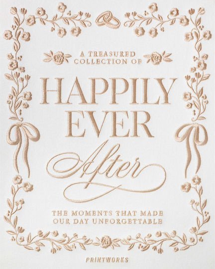 Printworks Album de nuntă Happily Ever After pentru 60 Albume foto Bej 10x15buc
