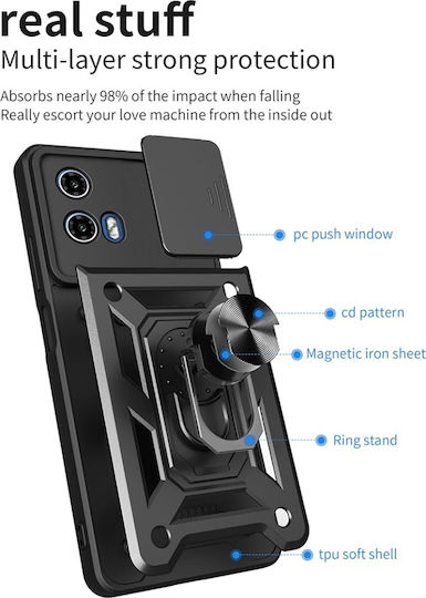 Magnetic Back Cover Black (Moto G31)