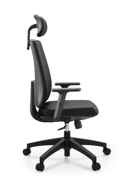 Woodwell Bf8200 Καρέκλα Διευθυντική με Μπράτσα Μαύρο
