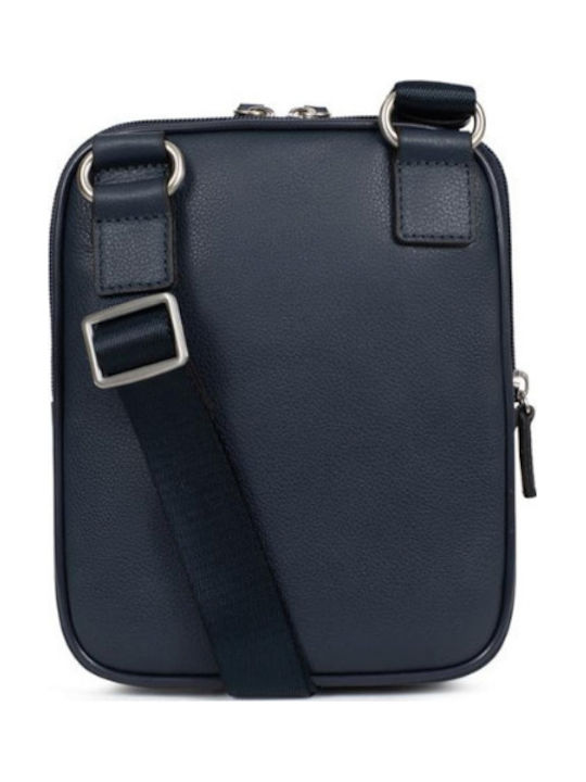Leather Men's Bag Shoulder / Crossbody Blue