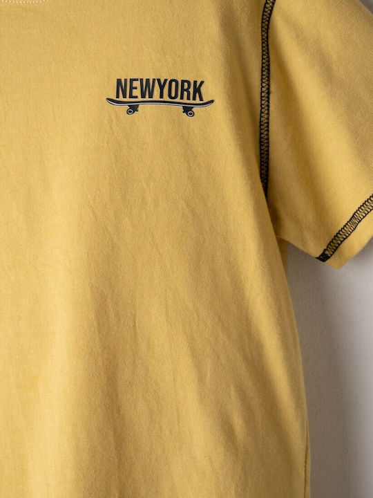 Kids' Set with Shorts Summer 2pcs Mustard