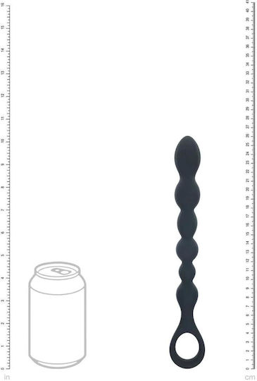 Shots Beaded Snake Πρωκτική Σφήνα Μαύρη