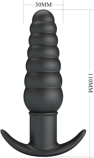 Pretty Love Anal Plug with Vibration Black