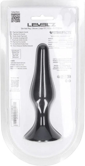 Shots Slim Anal Plug Large Black