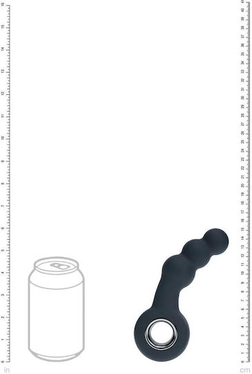 Shots Beaded Anal Vibrator Black