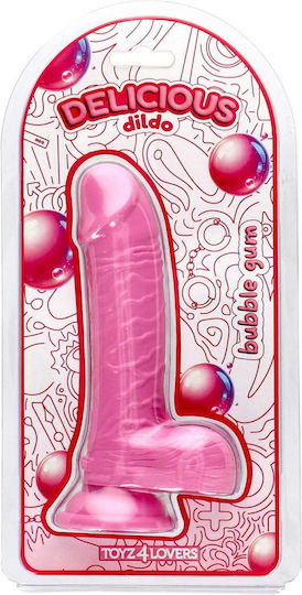 Реалистично Dildo Toyz4lovers Delicious Dan Аромат на Дъвка 18см Розово