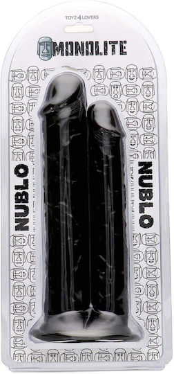 Toyz4lovers Dildo Διπλό Dildo με Βεντούζα Flesh