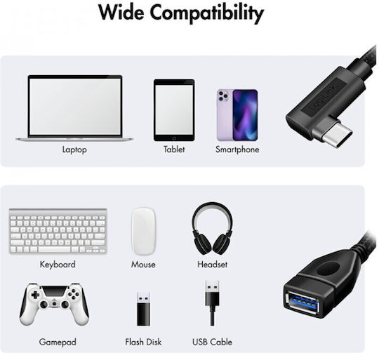 LogiLink ICOC UOTG-32C9MAF Converter USB-C male to USB-A female 1pcs