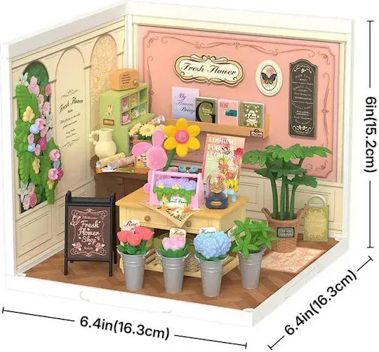 Robotime Holz-Bauspielzeug Flower Shop
