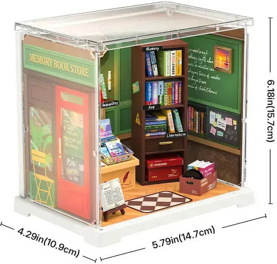 Robotime Wooden Construction Toy Book Store for Children 14+ years old+ Years