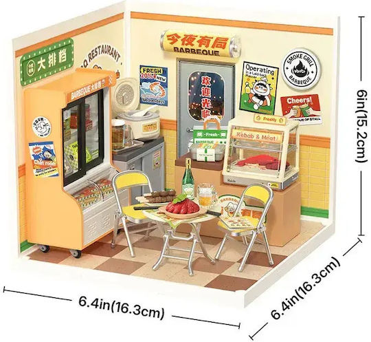 Robotime Παιχνίδι Κατασκευών Ξύλινo Night Out Food Stall για Παιδιά 14+ Ετών