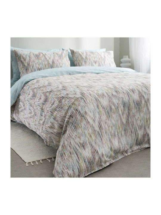 Vesta Home Σετ Παπλωματοθήκη Βαμβακερή 170x240cm Μονή με Μαξιλαροθήκη Fiona 2 Πολύχρωμη