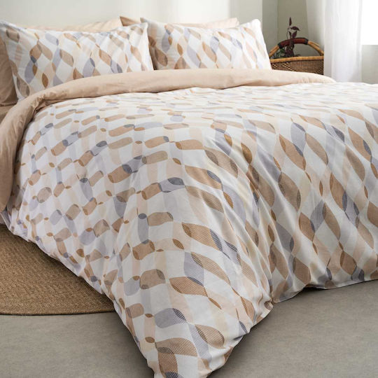 Vesta Home Cotton Duvet Cover Set 170x240cm Single with Pillowcase Prato