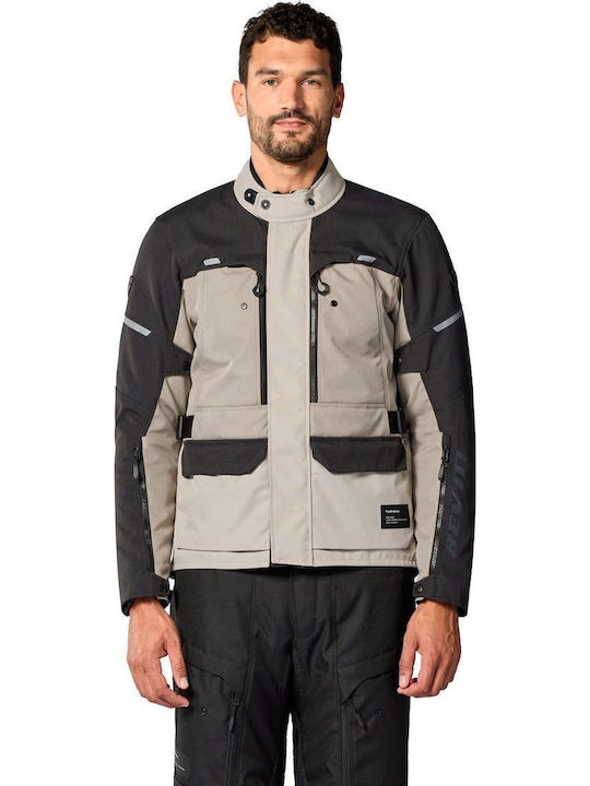 Rev'IT Outback 5 H2O Men's Motorcycle Jacket 4 Seasons Waterproof Sand/Black