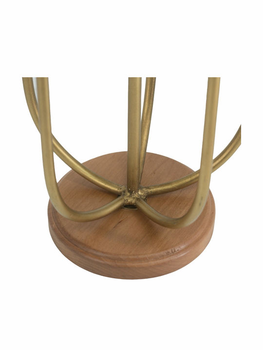 Artekko Trophy Κηροπήγιο Μεταλλικό σε Χρυσό Χρώμα 20.5x39.5x14εκ.